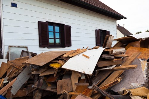 Professional house clearance team at work in North West London